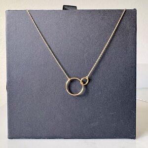 Sterling Forever Elegant Gold Circle Pendant Necklace, 18”